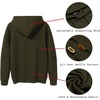 image:imageCOOFANDY Mens Hoodies Pullover Casaul Long Sleeve Drawstring Waffle Knit Hooded Sweatshirt with Kanga PocketArmy Green