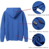 image:imageCOOFANDY Mens Hoodies Pullover Casaul Long Sleeve Drawstring Waffle Knit Hooded Sweatshirt with Kanga PocketBlue One