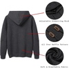 image:imageCOOFANDY Mens Hoodies Pullover Casaul Long Sleeve Drawstring Waffle Knit Hooded Sweatshirt with Kanga PocketDark Grey