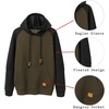 image:imageCOOFANDY Mens Hoodies Pullover Casaul Long Sleeve Drawstring Waffle Knit Hooded Sweatshirt with Kanga PocketGreenblack