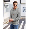 image:imageCOOFANDY Mens Hoodies Pullover Casaul Long Sleeve Drawstring Waffle Knit Hooded Sweatshirt with Kanga PocketGrey