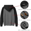 image:imageCOOFANDY Mens Hoodies Pullover Casaul Long Sleeve Drawstring Waffle Knit Hooded Sweatshirt with Kanga PocketRedblack