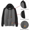 image:imageCOOFANDY Mens Hoodies Pullover Casaul Long Sleeve Drawstring Waffle Knit Hooded Sweatshirt with Kanga PocketRedblack