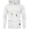 image:imageCOOFANDY Mens Hoodies Pullover Casaul Long Sleeve Drawstring Waffle Knit Hooded Sweatshirt with Kanga PocketWhite