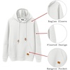 image:imageCOOFANDY Mens Hoodies Pullover Casaul Long Sleeve Drawstring Waffle Knit Hooded Sweatshirt with Kanga PocketWhite