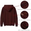image:imageCOOFANDY Mens Hoodies Pullover Casaul Long Sleeve Drawstring Waffle Knit Hooded Sweatshirt with Kanga PocketWine Red