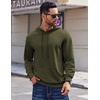 image:imageCOOFANDY Mens Hoodies Pullover Long Sleeve Casual Fashion Sweatshirts Drawstring Gym Hooded Shirt with Kanga PocketArmy Green