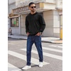 image:imageCOOFANDY Mens Hoodies Pullover Long Sleeve Casual Fashion Sweatshirts Drawstring Gym Hooded Shirt with Kanga PocketBlack