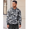 image:imageCOOFANDY Mens Hoodies Pullover Long Sleeve Casual Fashion Sweatshirts Drawstring Gym Hooded Shirt with Kanga PocketDark Camo
