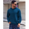 image:imageCOOFANDY Mens Hoodies Pullover Long Sleeve Casual Fashion Sweatshirts Drawstring Gym Hooded Shirt with Kanga PocketDeep Blue