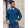 image:imageCOOFANDY Mens Hoodies Pullover Long Sleeve Casual Fashion Sweatshirts Drawstring Gym Hooded Shirt with Kanga PocketDeep Blue