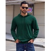 image:imageCOOFANDY Mens Hoodies Pullover Long Sleeve Casual Fashion Sweatshirts Drawstring Gym Hooded Shirt with Kanga PocketGreen