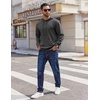 image:imageCOOFANDY Mens Hoodies Pullover Long Sleeve Casual Fashion Sweatshirts Drawstring Gym Hooded Shirt with Kanga PocketGrey