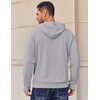 image:imageCOOFANDY Mens Hoodies Pullover Long Sleeve Casual Fashion Sweatshirts Drawstring Gym Hooded Shirt with Kanga PocketLight Grey