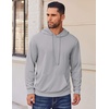 image:imageCOOFANDY Mens Hoodies Pullover Long Sleeve Casual Fashion Sweatshirts Drawstring Gym Hooded Shirt with Kanga PocketLight Grey