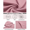 image:imageCOOFANDY Mens Hoodies Pullover Long Sleeve Casual Fashion Sweatshirts Drawstring Gym Hooded Shirt with Kanga PocketPink