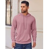 image:imageCOOFANDY Mens Hoodies Pullover Long Sleeve Casual Fashion Sweatshirts Drawstring Gym Hooded Shirt with Kanga PocketPink