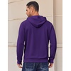 image:imageCOOFANDY Mens Hoodies Pullover Long Sleeve Casual Fashion Sweatshirts Drawstring Gym Hooded Shirt with Kanga PocketPurple