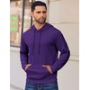 image:imageCOOFANDY Mens Hoodies Pullover Long Sleeve Casual Fashion Sweatshirts Drawstring Gym Hooded Shirt with Kanga PocketPurple