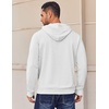 image:imageCOOFANDY Mens Hoodies Pullover Long Sleeve Casual Fashion Sweatshirts Drawstring Gym Hooded Shirt with Kanga PocketWhite