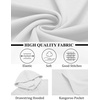 image:imageCOOFANDY Mens Hoodies Pullover Long Sleeve Casual Fashion Sweatshirts Drawstring Gym Hooded Shirt with Kanga PocketWhite