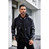 image:imageCOOFANDY Mens Hoodies Sweatshirts Long Sleeve Fashion Waffle Knit Pullover Hoodie with PocketBlack