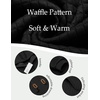 image:imageCOOFANDY Mens Hoodies Sweatshirts Long Sleeve Fashion Waffle Knit Pullover Hoodie with PocketBlack