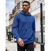 image:imageCOOFANDY Mens Hoodies Sweatshirts Long Sleeve Fashion Waffle Knit Pullover Hoodie with PocketBlue