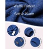 image:imageCOOFANDY Mens Hoodies Sweatshirts Long Sleeve Fashion Waffle Knit Pullover Hoodie with PocketBlue