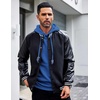 image:imageCOOFANDY Mens Hoodies Sweatshirts Long Sleeve Fashion Waffle Knit Pullover Hoodie with PocketBlue