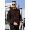 image:imageCOOFANDY Mens Hoodies Sweatshirts Long Sleeve Fashion Waffle Knit Pullover Hoodie with PocketCoffee