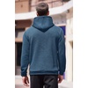 image:imageCOOFANDY Mens Hoodies Sweatshirts Long Sleeve Fashion Waffle Knit Pullover Hoodie with PocketDeep Blue