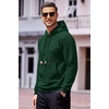 image:imageCOOFANDY Mens Hoodies Sweatshirts Long Sleeve Fashion Waffle Knit Pullover Hoodie with PocketGreen
