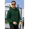 image:imageCOOFANDY Mens Hoodies Sweatshirts Long Sleeve Fashion Waffle Knit Pullover Hoodie with PocketGreen