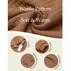 image:imageCOOFANDY Mens Hoodies Sweatshirts Long Sleeve Fashion Waffle Knit Pullover Hoodie with PocketLight Coffee