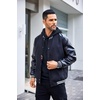 image:imageCOOFANDY Mens Hoodies Sweatshirts Long Sleeve Fashion Waffle Knit Pullover Hoodie with PocketNavy Blue