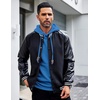 image:imageCOOFANDY Mens Hoodies Sweatshirts Long Sleeve Fashion Waffle Knit Pullover Hoodie with PocketOcean Blue