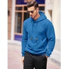 image:imageCOOFANDY Mens Hoodies Sweatshirts Long Sleeve Fashion Waffle Knit Pullover Hoodie with PocketOcean Blue