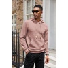 image:imageCOOFANDY Mens Hoodies Sweatshirts Long Sleeve Fashion Waffle Knit Pullover Hoodie with PocketPale Pink