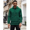 image:imageCOOFANDY Mens Hoodies Sweatshirts Long Sleeve Fashion Waffle Knit Pullover Hoodie with PocketPine Green