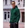 image:imageCOOFANDY Mens Hoodies Sweatshirts Long Sleeve Fashion Waffle Knit Pullover Hoodie with PocketPine Green