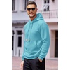 image:imageCOOFANDY Mens Hoodies Sweatshirts Long Sleeve Fashion Waffle Knit Pullover Hoodie with PocketSky Blue