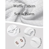image:imageCOOFANDY Mens Hoodies Sweatshirts Long Sleeve Fashion Waffle Knit Pullover Hoodie with PocketWhite