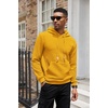 image:imageCOOFANDY Mens Hoodies Sweatshirts Long Sleeve Fashion Waffle Knit Pullover Hoodie with PocketYellow