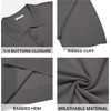 image:imageCOOFANDY Mens Knit Polo Shirts Casual Short Sleeve Button Down Polo Shirt Classic Golf ShirtsDark Grey