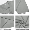 image:imageCOOFANDY Mens Knit Polo Shirts Casual Short Sleeve Button Down Polo Shirt Classic Golf ShirtsGrey