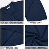 image:imageCOOFANDY Mens Knit Polo Shirts Casual Short Sleeve Button Down Polo Shirt Classic Golf ShirtsNavy Blue