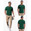 image:imageCOOFANDY Mens Knit TShirts Casual Short Sleeve Crewneck Shirt Textured Pullover TeesGreen
