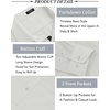 image:imageCOOFANDY Mens Linen Shirt Long Sleeve Button Up Shirt Casual Shirt for Men Winter Wedding Shirt White