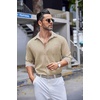 image:imageCOOFANDY Mens Linen Shirts Long Sleeve Casual Button Down Shirts for Men Summer Beach Wedding Shirt Khaki XLarge